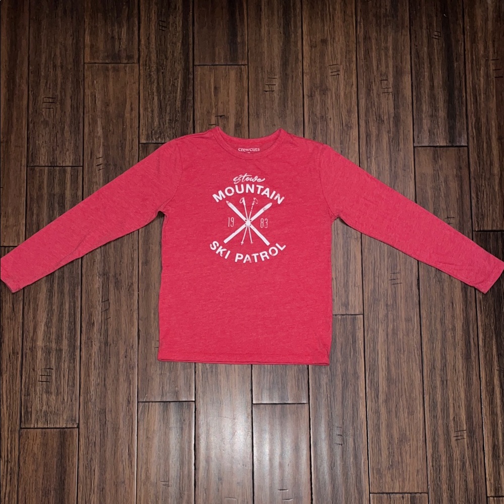 Crew Cuts Red Mountain Ski Patrol Long Sleeve Tee